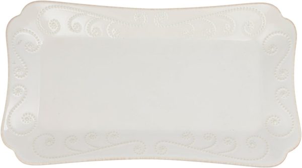 French Perle Hors D'Oeuvre Tray, 13.5-Inch, White - - Image 2